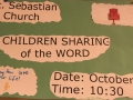 Children sharing of the word